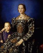 Angelo Bronzino Portrait of Eleanor of Toledo and Her Son France oil painting artist